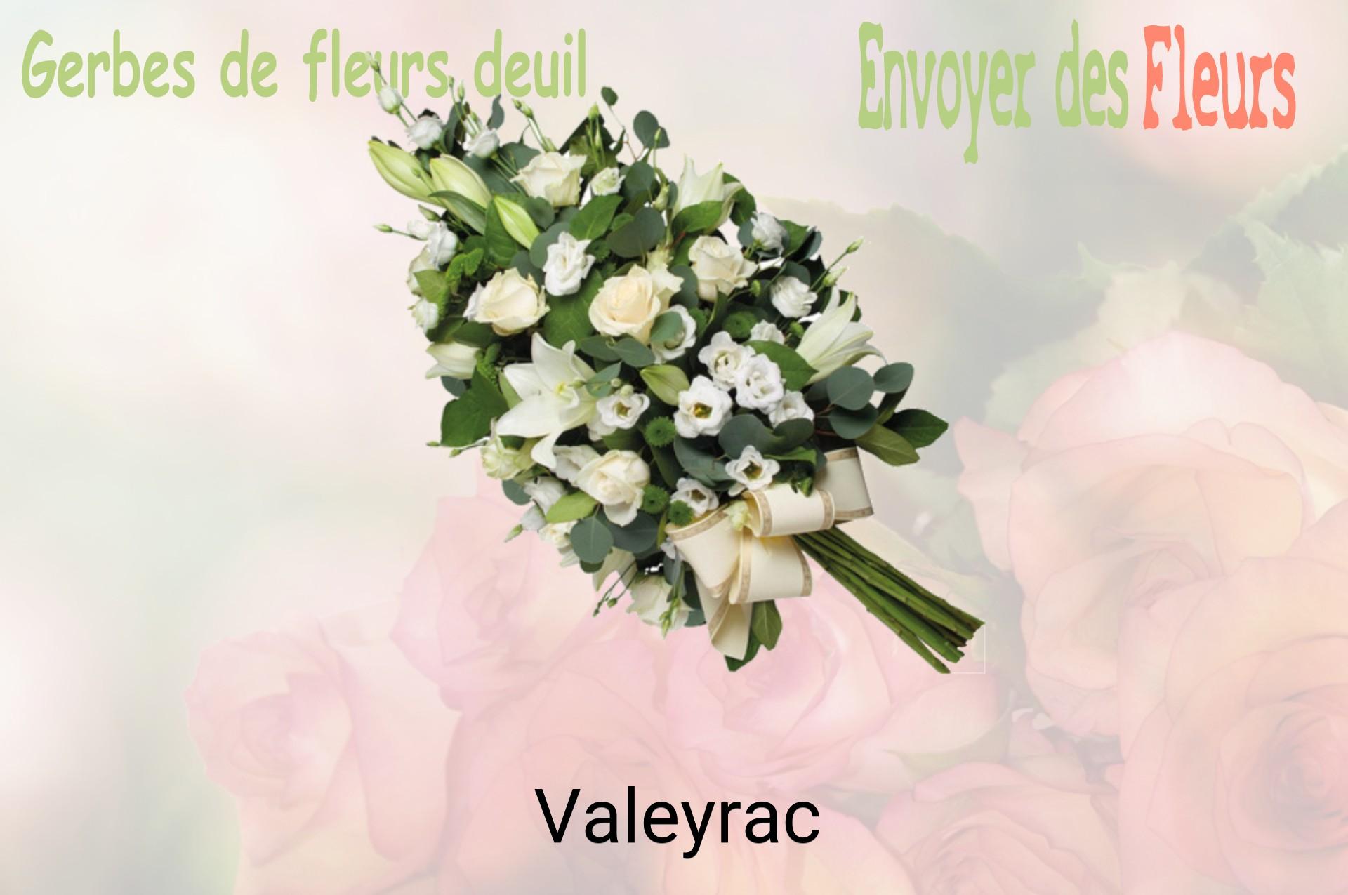 Gerbe de fleurs de deuil livrée à Valeyrac